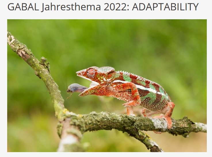 GABAL-Jahresthema 2022 Adaptibility.