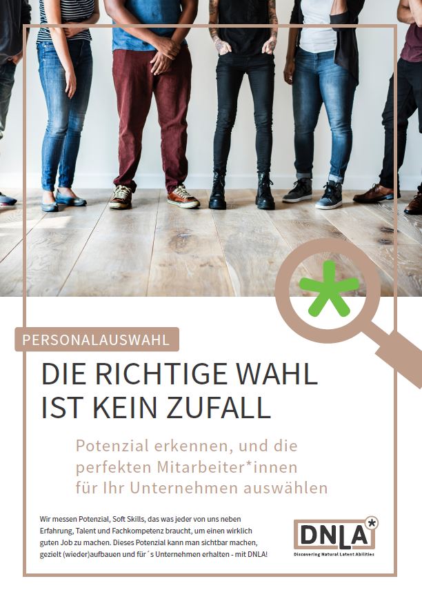 HR-Trends 2024: Fähigkeiten im Vordergrund (Fähigkeiten sind wichtiger als Abschlüsse) und lebenslanges Lernen. DNLA hilft bei der Personalauswahl.