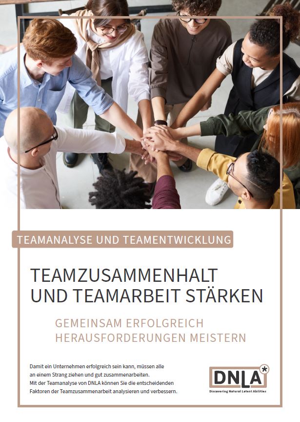 Teamanalyse und Teamentwicklung mit DNLA: DNLA TA - Teamanalyse - das richtige Instrument, um Teamzusammenhalt und Teamarbeit zu stärken.
