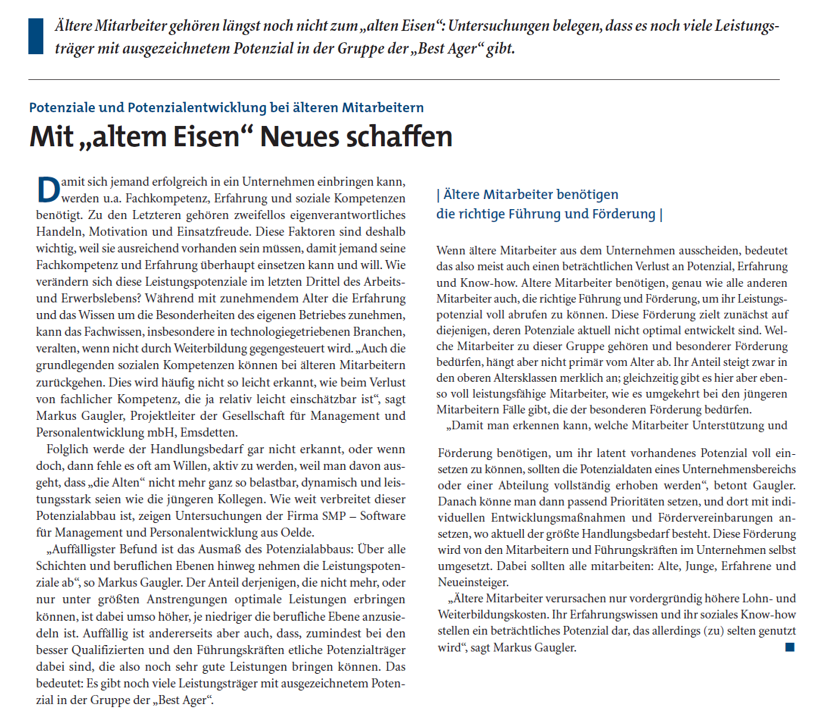 Relevant für Mitarbeiter*innen über 60: Untersuchung zu Sozialkompetenzen in verschiedenen Altersstufen mit Hilfe von DNLA-Daten.