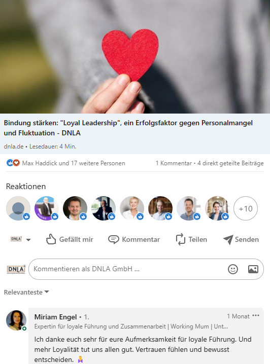 Wie nutze ich Linkedin am besten? Tipp 2: Das Profil nutzen und aktiv bleiben. -> Teilen Sie interessante Beiträge, kommentieren Sie, empfehlen Sie, verlinken Sie.
