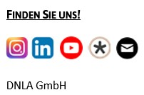 Marketing-Präsenz bei DNLA: Bei Youtube, Linkedin und anderen.