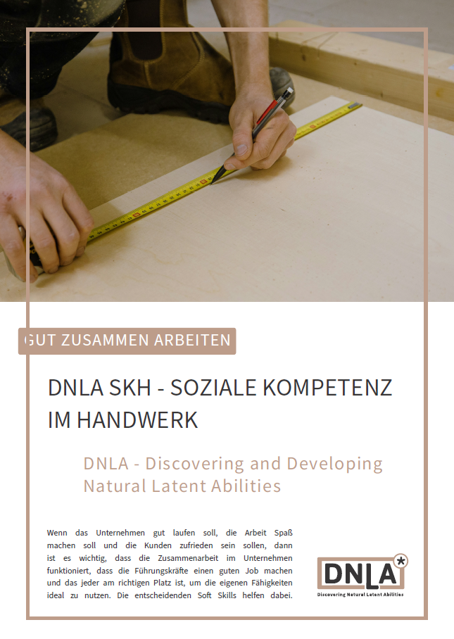 Factsheet zum DNLA-Tool DNLA Soziale Kompetenz im Handwerk (SKH). 