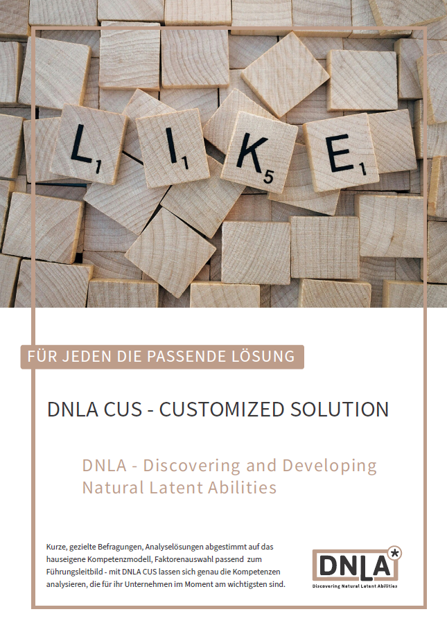 Factsheet zum DNLA-Tool DNLA Customized Solution (CUS).