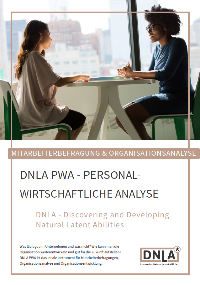 Factsheet zum DNLA-Tool DNLA Personalwirtschaftliche Analyse (PWA). 